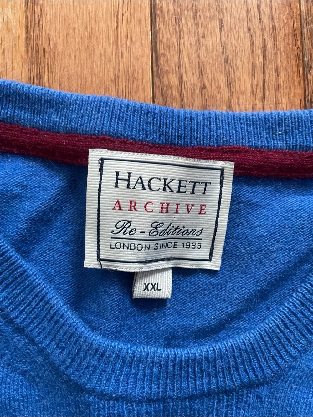 Hackett Archive Blue No. 3 Crewneck Sweater Men’s Sz XXL